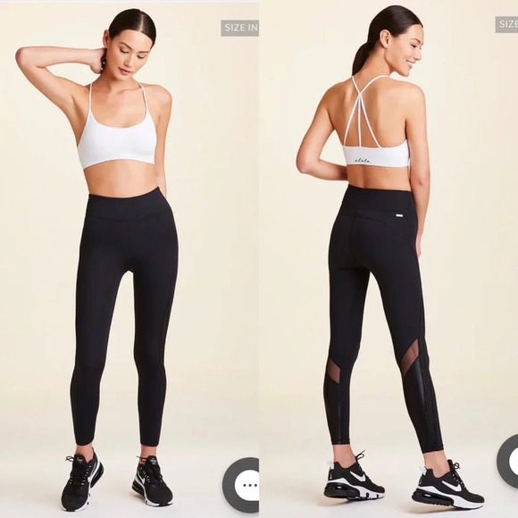 Alala Pants - NWT $110 Alala Heroine Tight Leggings - Cropped High Waisted Pants Black Liquid